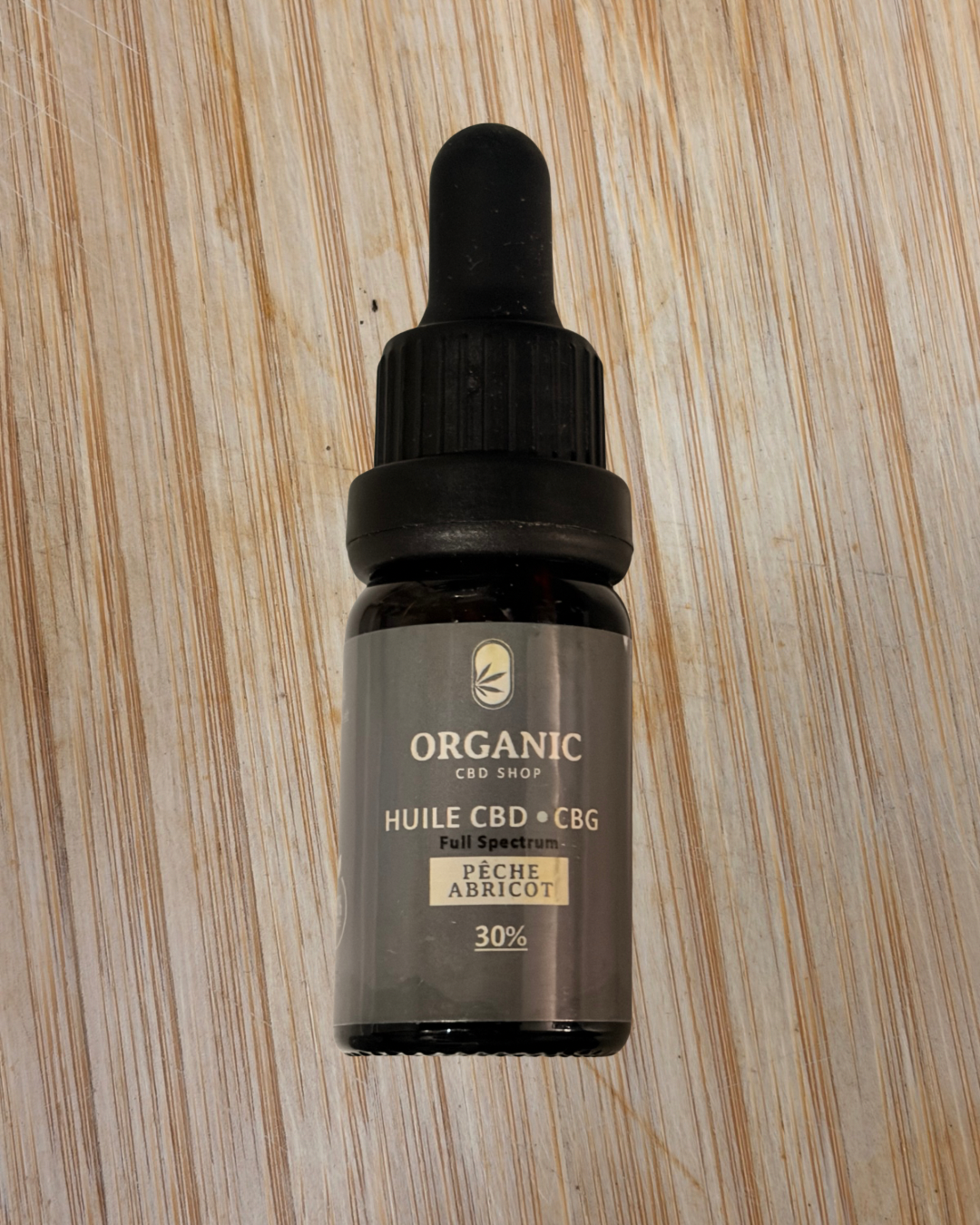 FULL SPECTRUM - ORGANIC - HUILE CBD BIO - Pêche/Abricot 10% à 40% -10ml