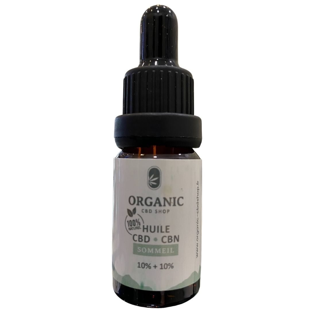 SOMMEIL - ORGANIC - HUILE BIO - CBD et CBN - 10% ou 20% - 10ml