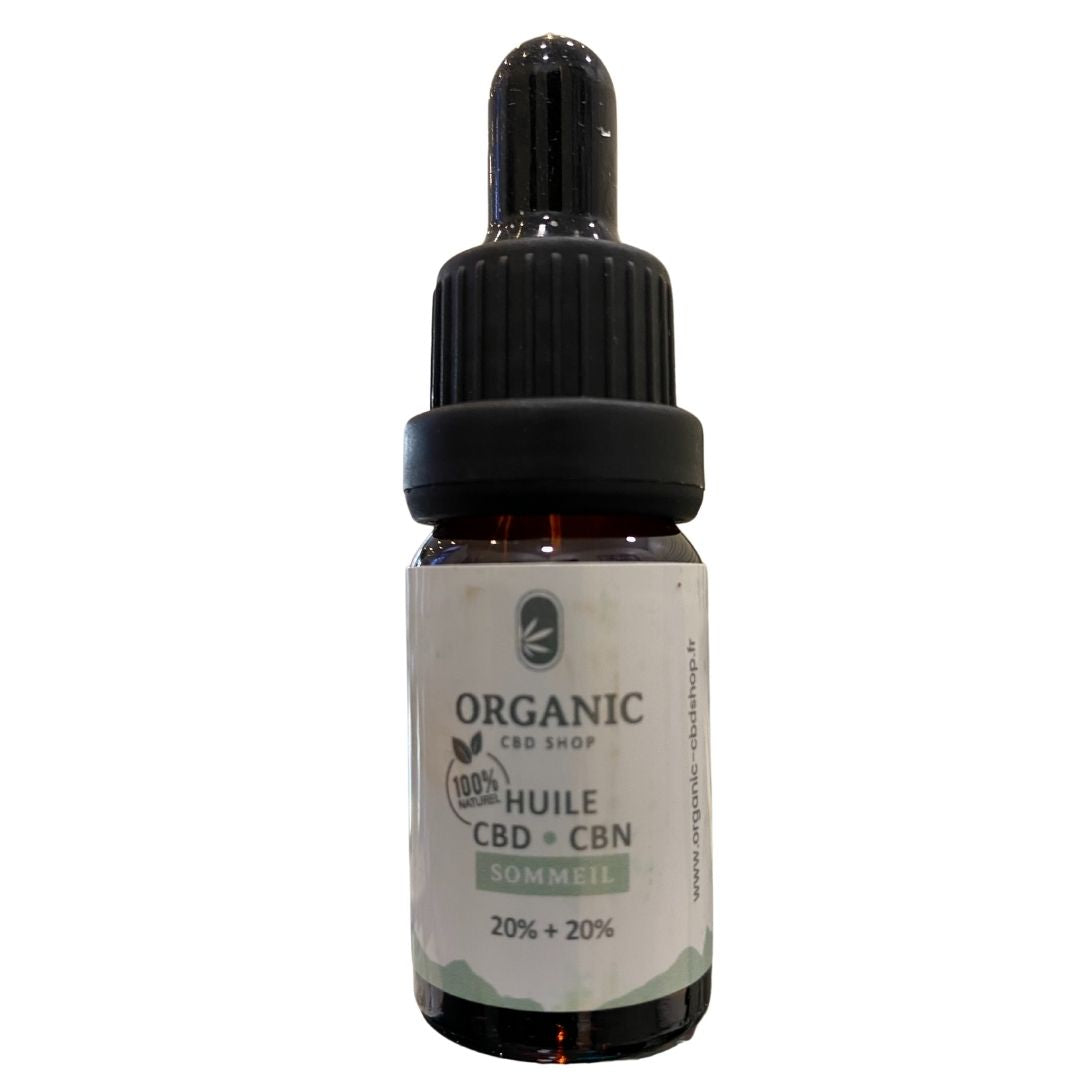SOMMEIL - ORGANIC - HUILE BIO - CBD et CBN - 10% ou 20% - 10ml