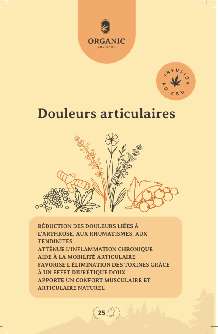 INFUSION CBD BIO DOULEURS ARTICULAIRES 50g