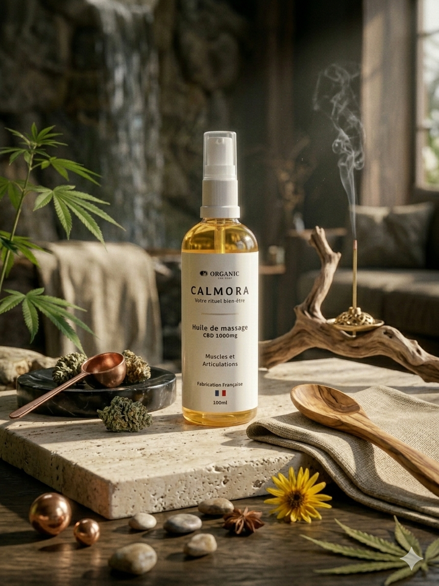Calmora- HUILE DE MASSAGE CBD 1000mg