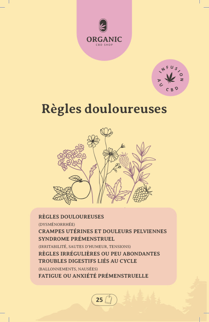 INFUSION CBD BIO REGLE DOULOUREUSE 50g