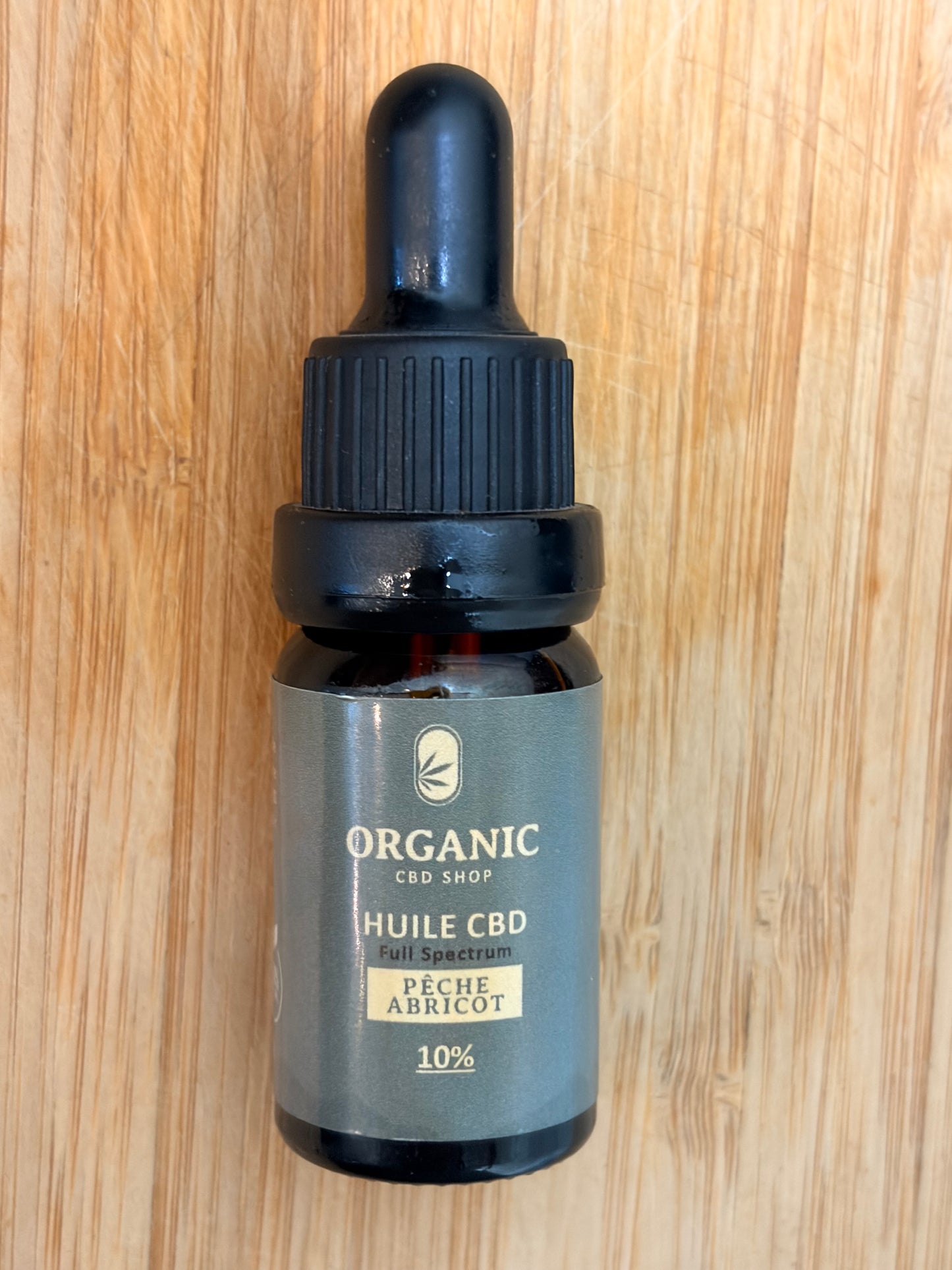 FULL SPECTRUM - ORGANIC - HUILE CBD BIO - Pêche/Abricot 10% à 40% -10ml