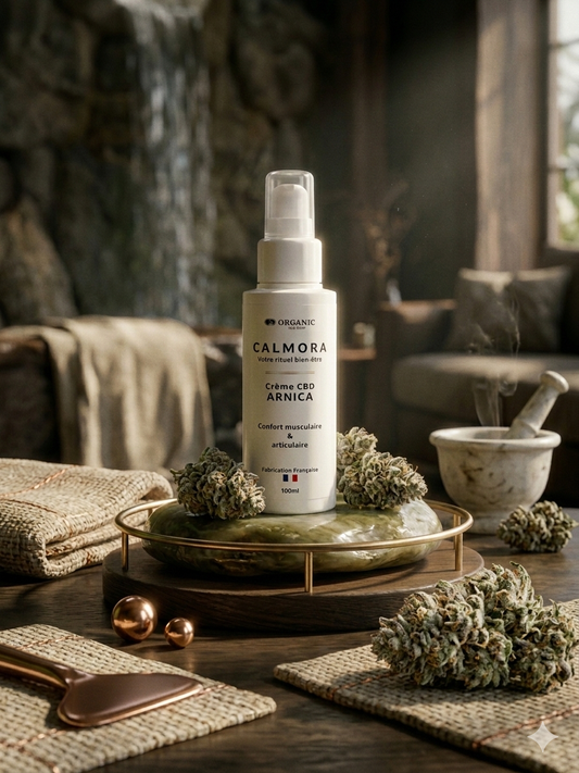 Crème Calmora - 1000MG CBD - ARNICA - Soulagement des Douleurs Musculaires et Articulaires